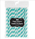 Robin's Egg Blue Paper Straws 19cm 24pk