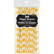 Amscan_OO Tableware - Straws Yellow Sunshine Caribbean Blue Paper Straws 19cm 24pk