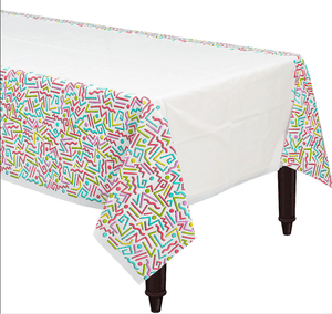 Amscan_OO Tableware - Table Covers Awesome Party 80's Plastic Tablecover 137cm x 243cm Each