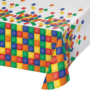 Amscan_OO Tableware - Table Covers Block Party Plastic Tablecover 137cm x 259cm Each