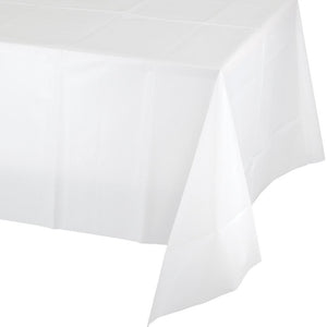 Amscan_OO Tableware - Table Covers Frosty White Plastic Rectangular Tablecover 137cm x 274cm Each