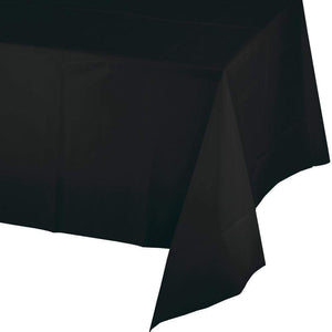 Amscan_OO Tableware - Table Covers Jet Black Plastic Rectangular Tablecover 137cm x 274cm Each
