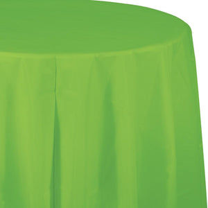 Amscan_OO Tableware - Table Covers Kiwi Plastic Round Tablecover 2.1m Each