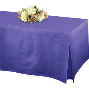 Amscan_OO Tableware - Table Covers New Purple Tablefitters Flannel-Backed Tablecover  Each
