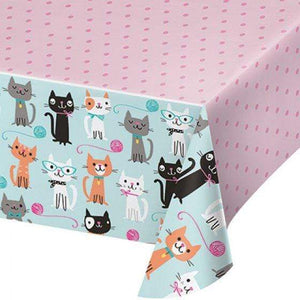 Amscan_OO Tableware - Table Covers Purrfect Party Tablecover Plastic All Over Print 137cm x 259cm Each