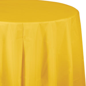 Amscan_OO Tableware - Table Covers Yellow Sunshine Plastic Round Tablecover 2.1m Each
