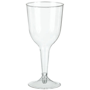 Amscan_OO Tableware - Wine, Cocktail, Champagne, & Glasses Clear Plastic Wine Glass 295ml 20pk
