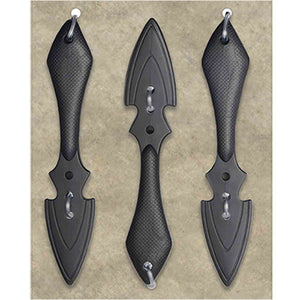 Amscan_OO Weapons & Armour - Knife, Dagger, Sword Ninja Throwing Plastic Knives 15cm Each