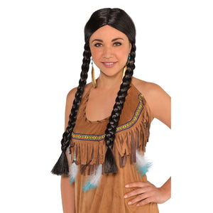 Amscan_OO Wigs, Beards & Moustaches - Wigs Western Braided Wig  Each