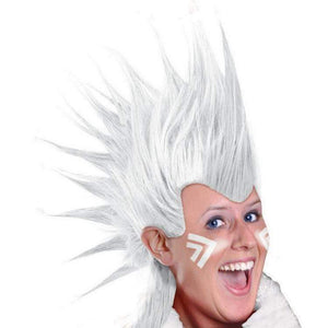 Amscan_OO Wigs, Beards & Moustaches - Wigs White Mohawk Wig