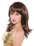 Wig Feather Shag Brown Each